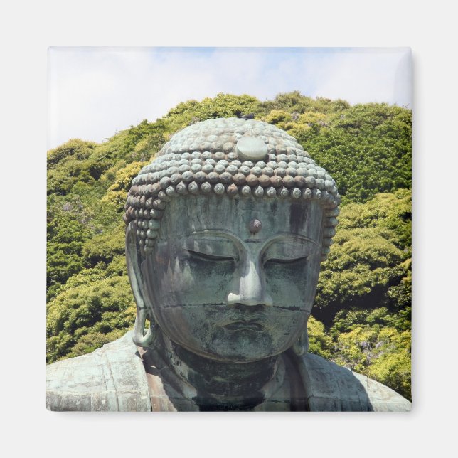 buddha kamakura grönt magnet (Framsidan)
