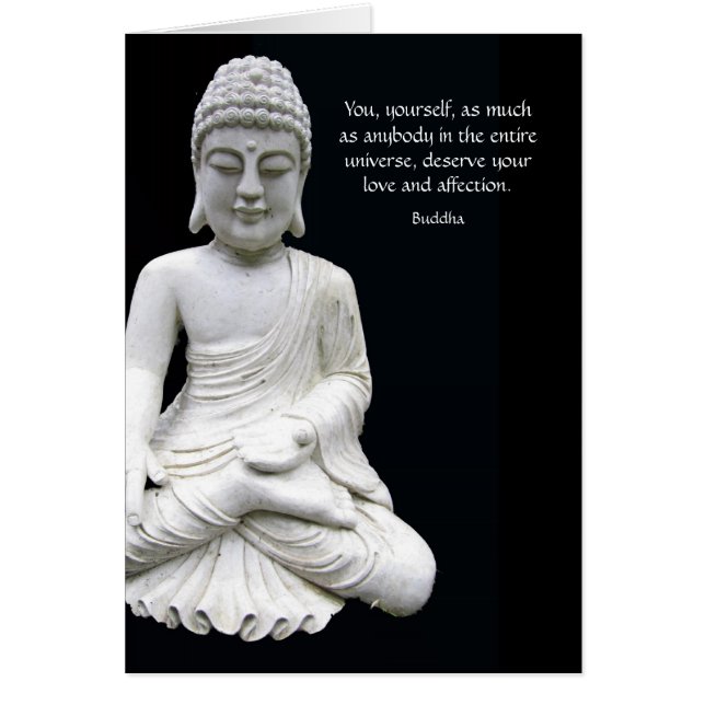 Buddha Kärlek & Affection Hälsningskort (Framsidan)