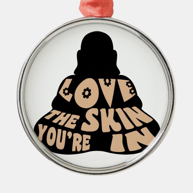 Buddha Kärlek Julgransprydnad Metall (Framsidan)