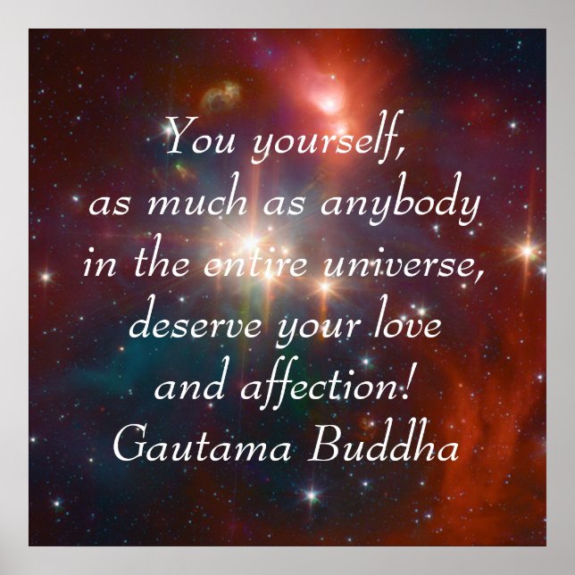 Buddha Kärlek och tillgivenhet Poster (Framsidan)