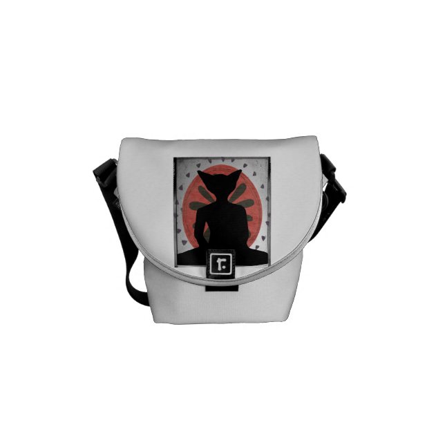 Buddha kattmessenger bag messenger bag (Framsidan)