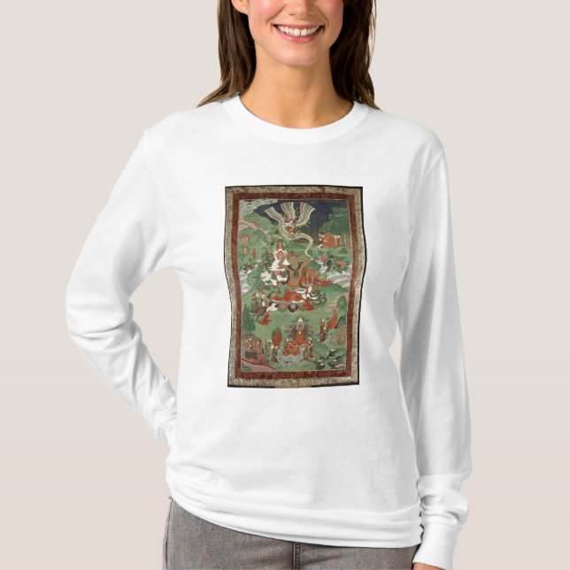 Buddha klipp en tuft av hår tee (Framsida)