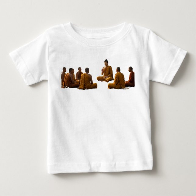 Buddha-konst för barn, religiös t-shirt - Fredlig  (Framsida)