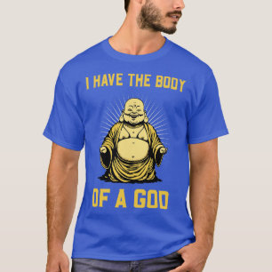 Buddha-kropp för en gud-meditationsbuddist t shirt