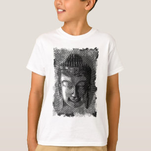Buddha leende I - halvtonssvart + dina idéer T-shirt