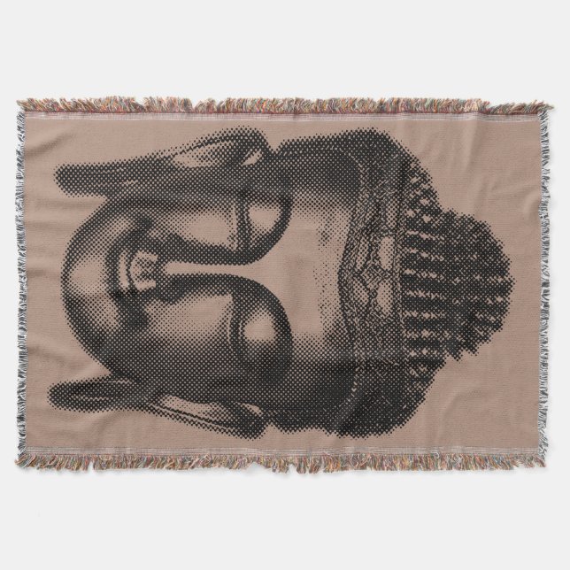Buddha-leende II - halvtonssvart + dina idéer Mysfilt (Framsidan)