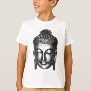 Buddha-leende II - halvtonssvart + dina idéer T-shirt