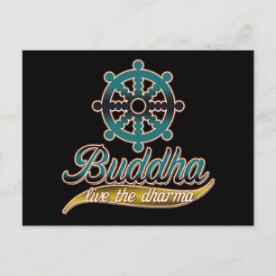 Buddha Lev Dharma Vykort