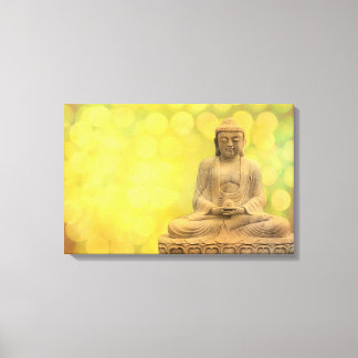 buddha light (yellow) canvastryck