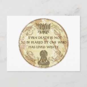 Buddha Live Wisely Vykort