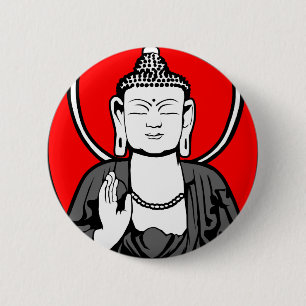 Buddha logotyp knapp