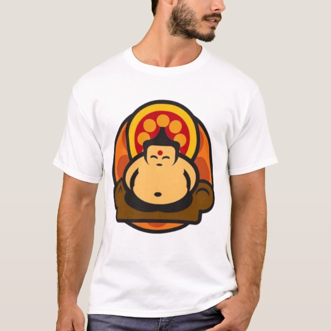 Buddha logotypmanar tee shirt (Framsida)