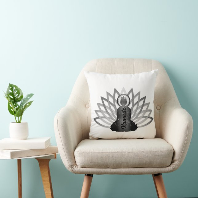 Buddha Lotus Namaste Dekorativ kudde (Stol)