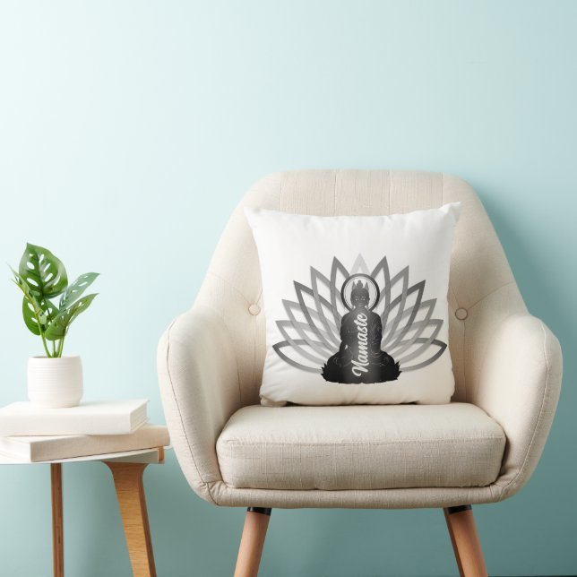 Buddha Lotus Namaste Dekorativ kudde (Stol)