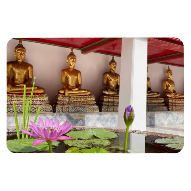 buddha lotus wat pho magnet (Horisontell)