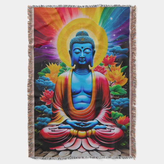 Buddha Luminous Awakening Filt (Framsidan Vertikal)