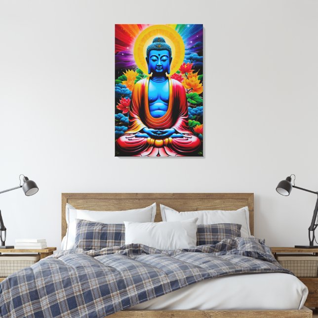 Buddha Lysande Uppvaknande Canvastryck (Insitu (sovrum))