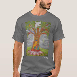 Buddha målningskjorta tee shirt