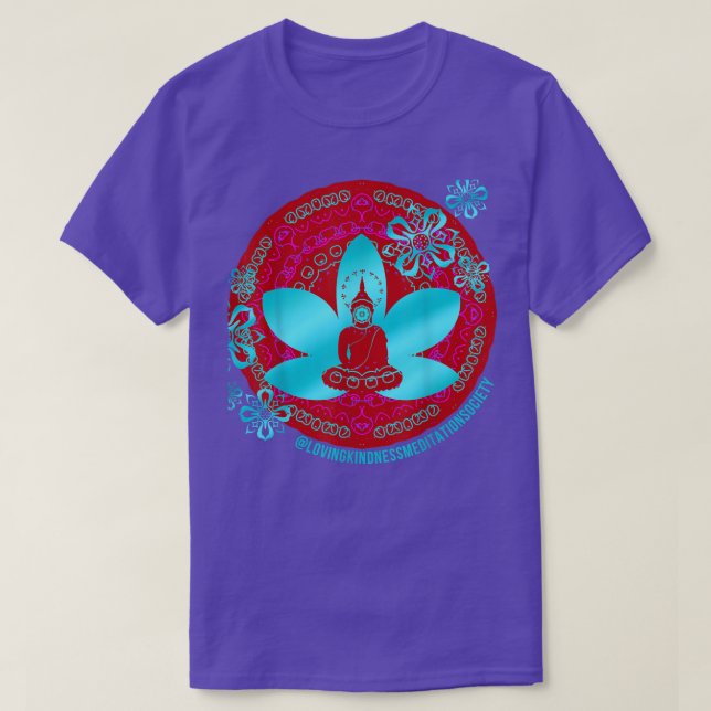 Buddha Mandala Buddhist Mindfulness Blessing Lovin T Shirt (Design framsida)