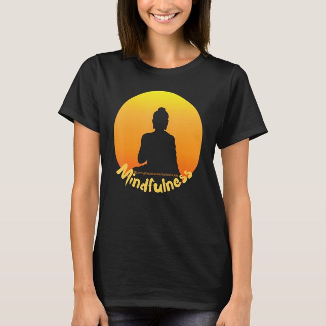 Buddha Mandala Buddhist Mindfulness Buddhism Lovin T Shirt (Framsida)
