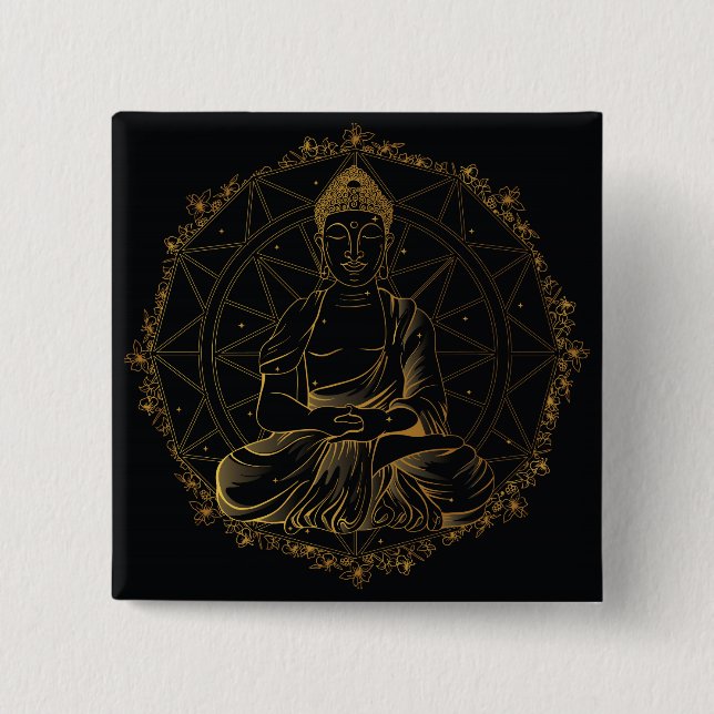Buddha Mandala Knapp (Framsida)
