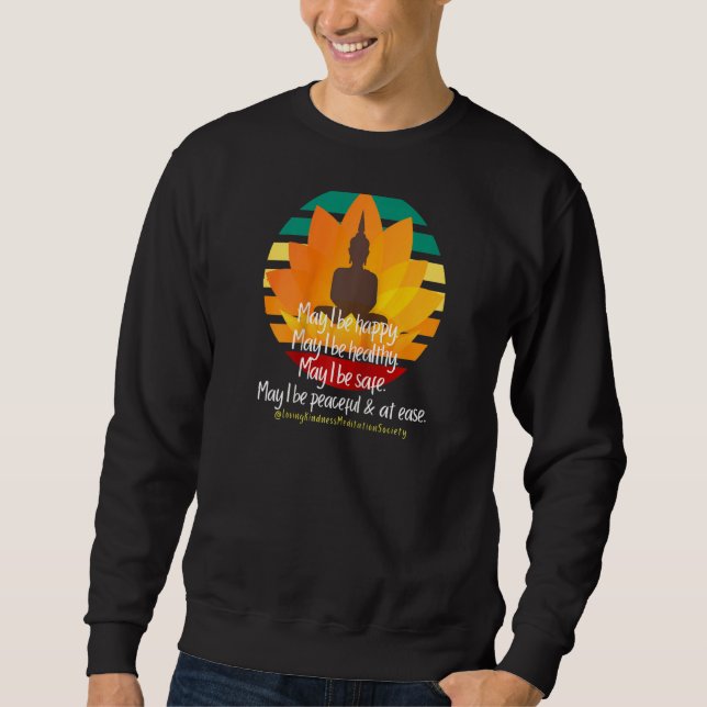 Buddha Mandala Lovingkinness Metta Blessing Praye Lång Ärmad Tröja (Framsida)