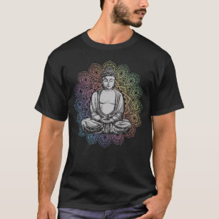 Buddha Mandala Yoga Andlig Buddhism T Shirt