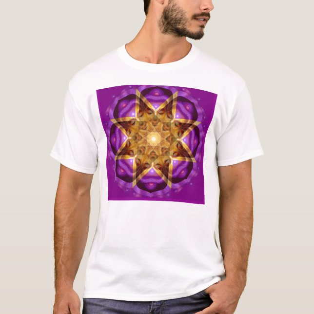 Buddha Mandalakonst Tee Shirt (Framsida)