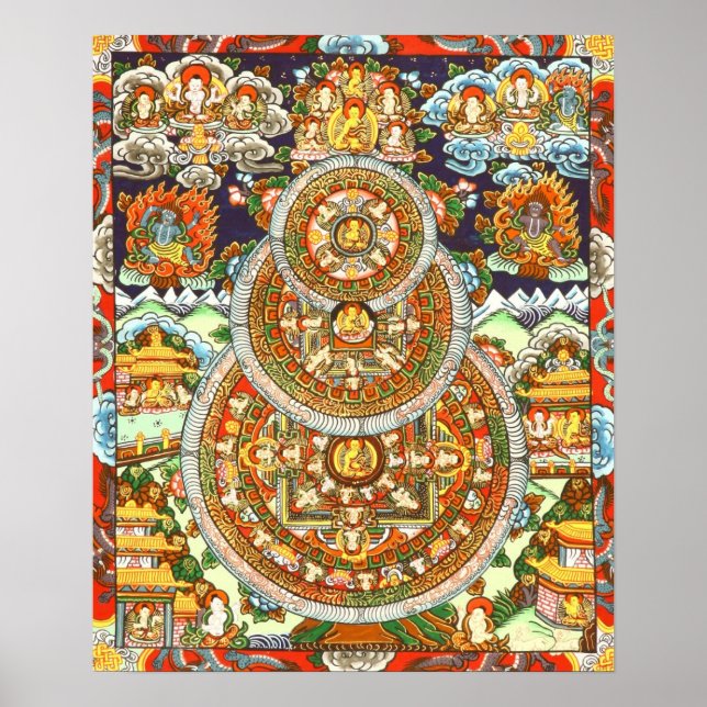 Buddha Mandalas Poster (Framsidan)