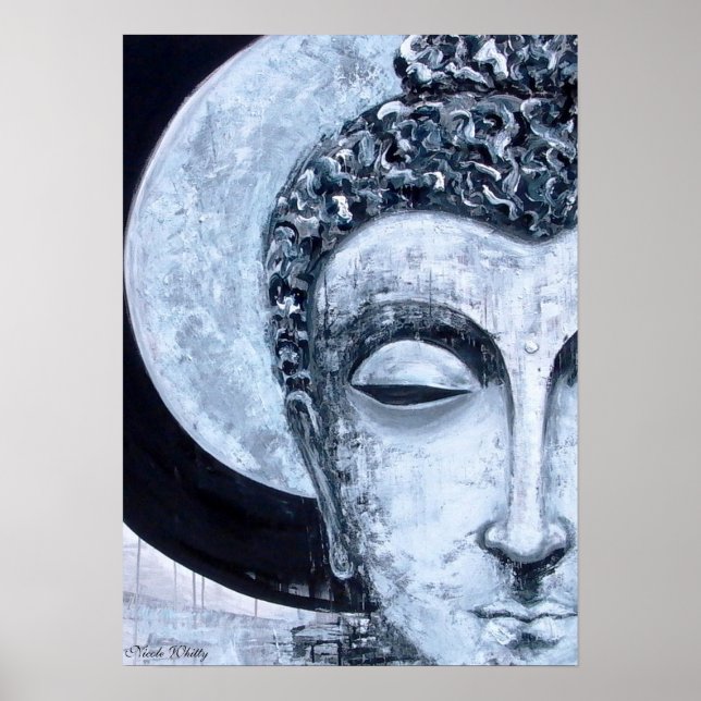 Buddha Måne - Nicole Whitty Art Poster (Framsidan)