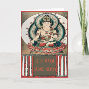 Buddha Mantra, lägg till textkort Kort