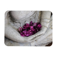 BUDDHA MED BLOMMAR FLEXIBLE PHOTO MAGNET