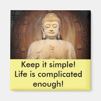 Buddha med citat magnet