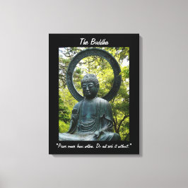 Buddha-med-citatet Canvastryck
