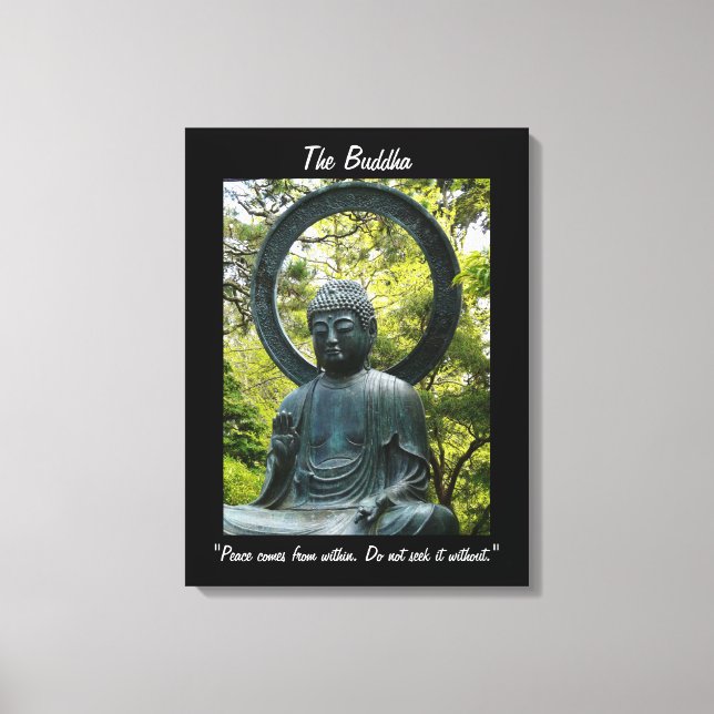 Buddha-med-citatet Canvastryck (Framsida)