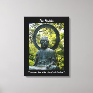 Buddha-med citationstecken canvastryck