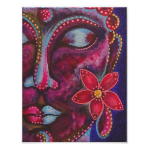 BUDDHA MED ETT FLERA PHOTO-SKRIVARE POSTER