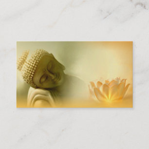 Buddha med lotusblommavisitkorten visitkort