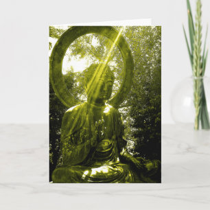 buddha med strålar kort