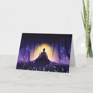 Buddha Meditating Card Kort