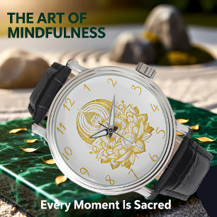 Buddha Meditating in Lotus Armbandsur