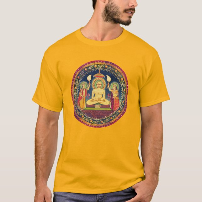Buddha Meditating med Yoga T Shirt (Framsida)