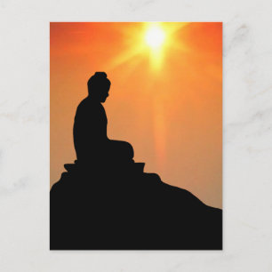 Buddha Meditating Vykort