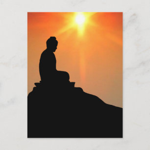 Buddha Meditating Vykort