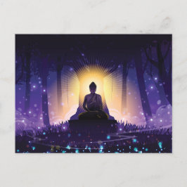 Buddha Meditating Vykort