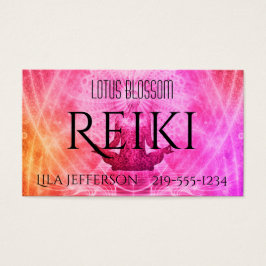 Buddha Meditation i Pinks Reiki Visitkort