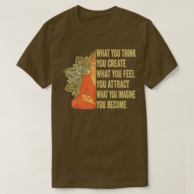 Buddha Meditation Shirt Law of Attraktion T (Design framsida)