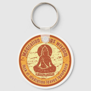 Buddha Meditation Wisdom Nyckelring
