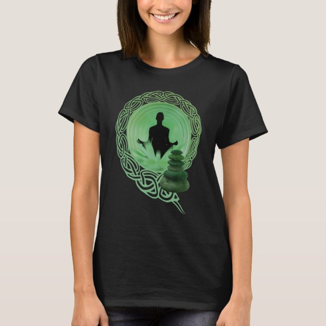 Buddha Meditation Yoga Fashion Clothing Outfit Bud T Shirt (Framsida)