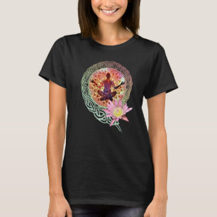 Buddha Meditation Yoga Modekläder Topp Outfit T Shirt